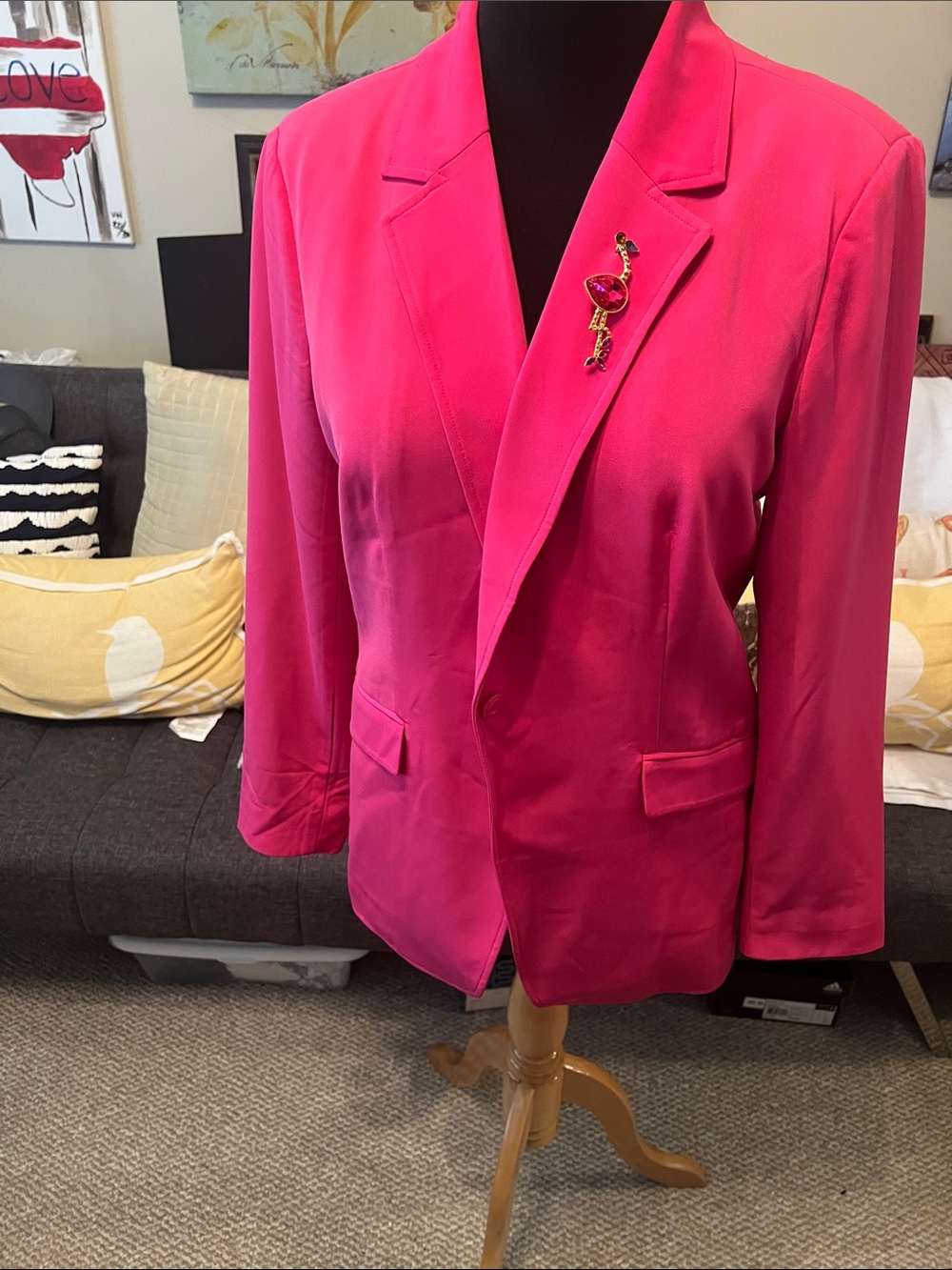 Women’s Hot Pink Blazer Jacket by Twiggy London🌺